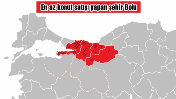 En az konut satışı yapan şehir Bolu