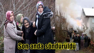 Son anda söndürüldü