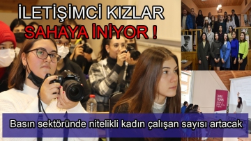 İLETİŞİMCİ KIZLAR SAHAYA İNİYOR