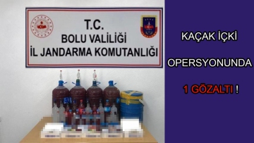 Kaçak içki operasyonunda 1 gözaltı!
