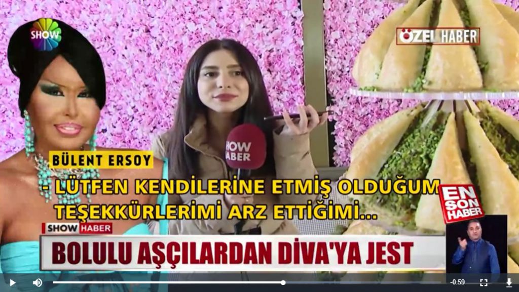 Diva çamını hediye etti