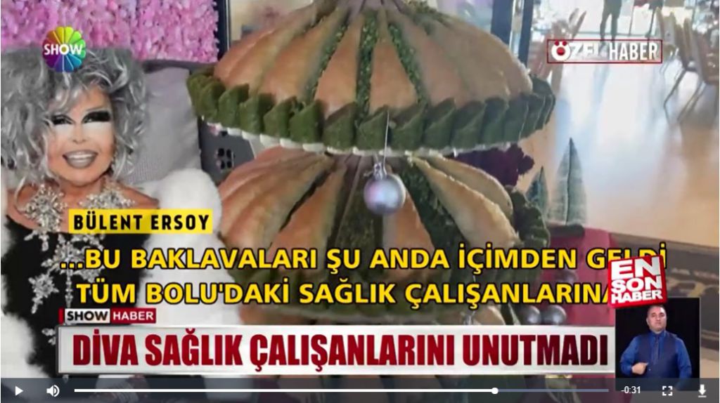 Diva çamını hediye etti