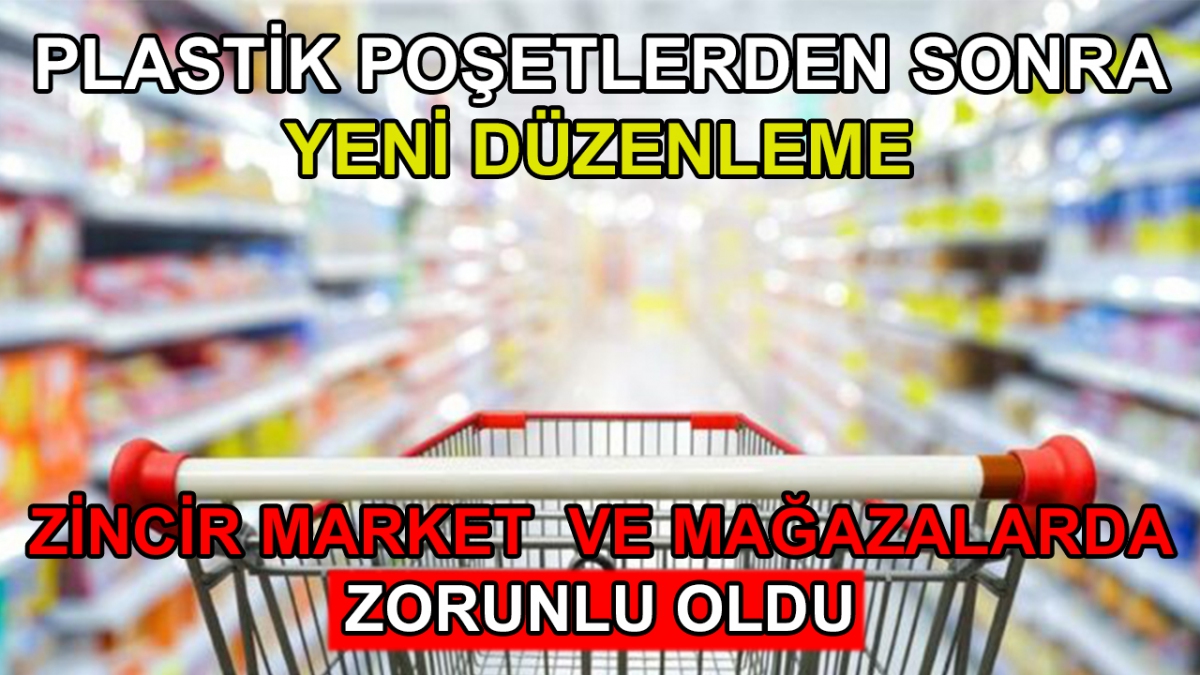 Plastik poşetlerden sonra yeni düzenleme