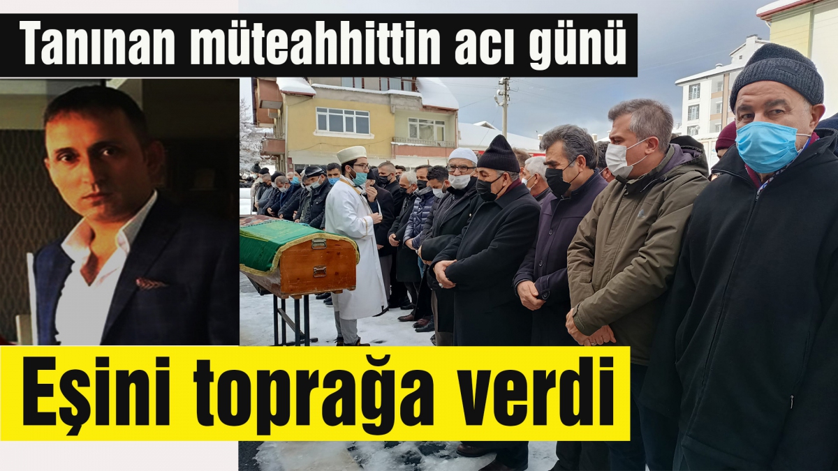 Eşini toprağa verdi