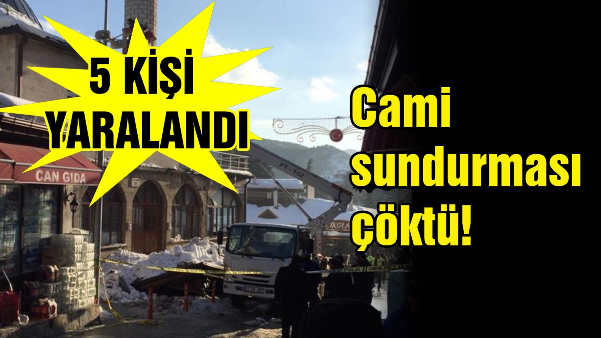 Cami sundurması çöktü