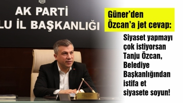 Siyaset yapmayı çok istiyorsan Tanju Özcan, Belediye Başkanlığından istifa et siyasete soyun!
