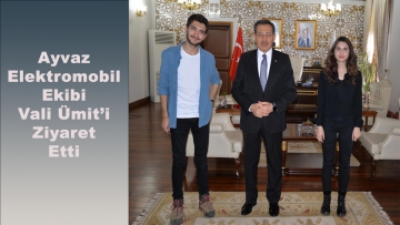 Ayvaz Elektromobil Projesi Ekip Temsilcilerinden Vali Ümit'e Ziyaret