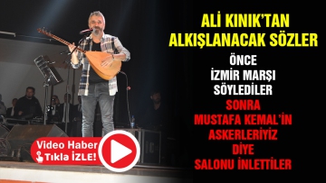 Ali Kınık'tan alkışlanacak sözler