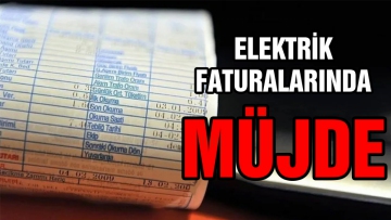 Elektrik faturalarında müjde