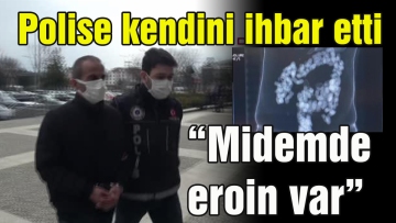 Polise kendini ihbar etti