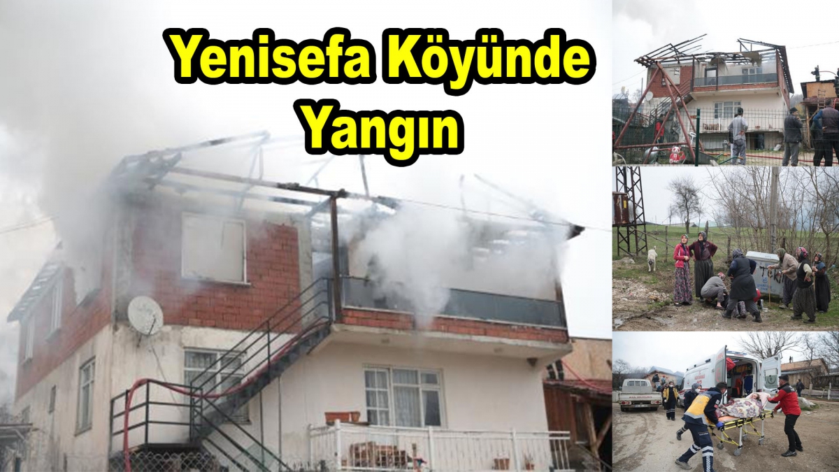 Yenisefa Köyünde Yangın