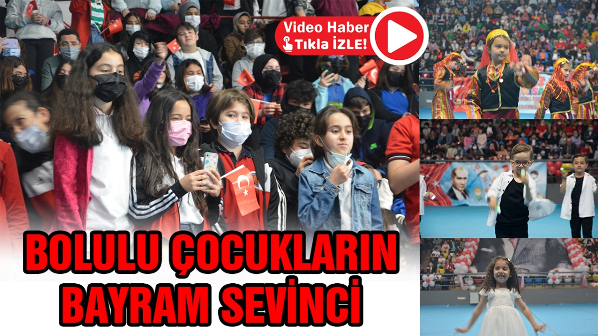 Bolulu çocukların bayram sevinci