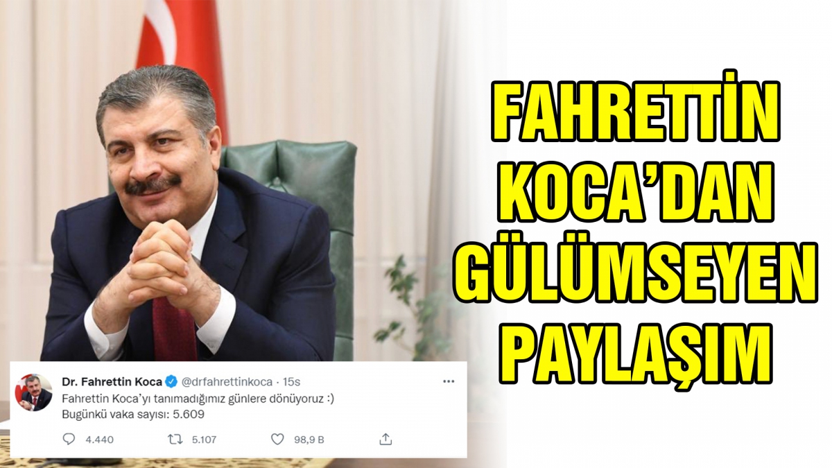 Fahrettin Koca'dan gülümseyen paylaşım