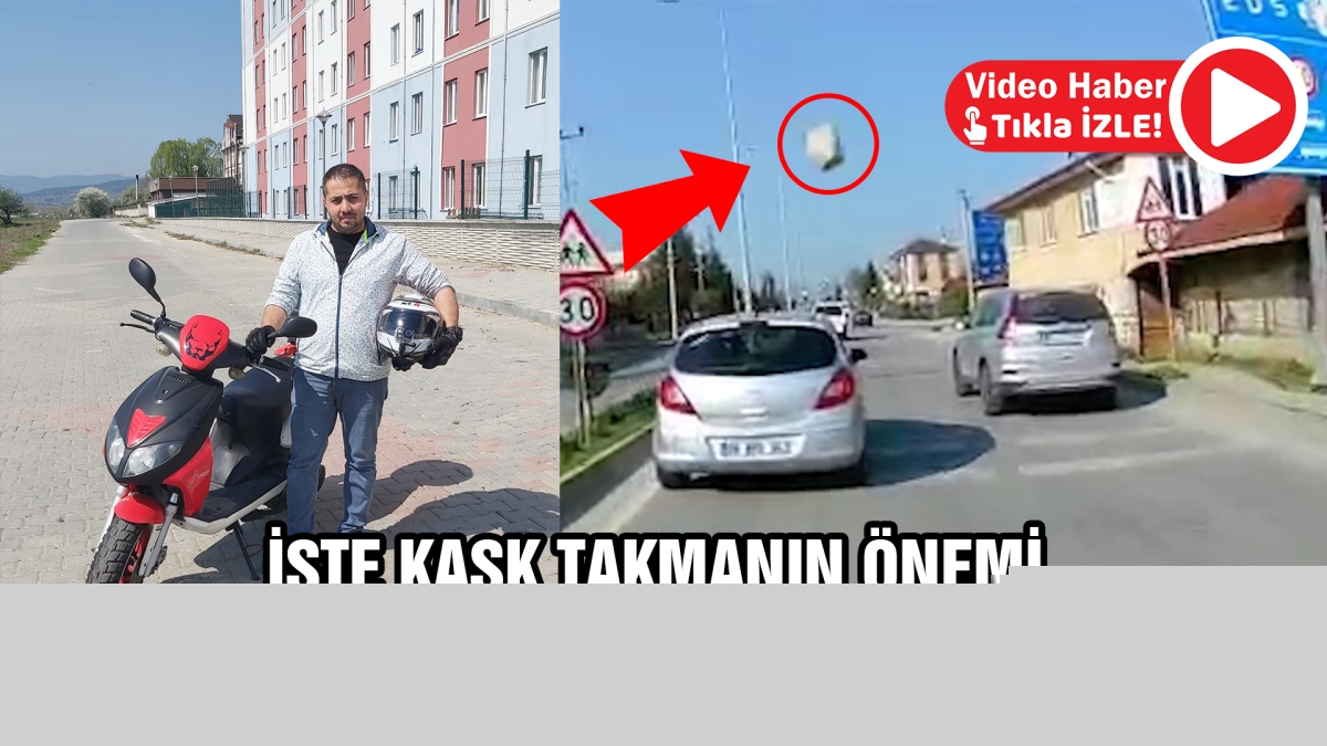 İşte kask takmanın önemi
