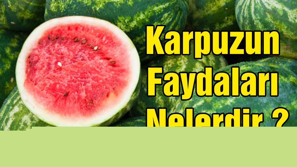 Karpuzun Faydaları Nelerdir 