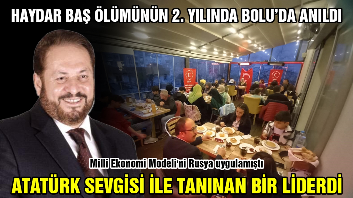 Prof. Dr. Haydar Baş, Bolu'da anıldı