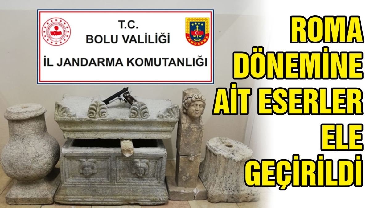 ROMA DÖNEMİNE AİT ESERLER ELE GEÇİRİLDİ