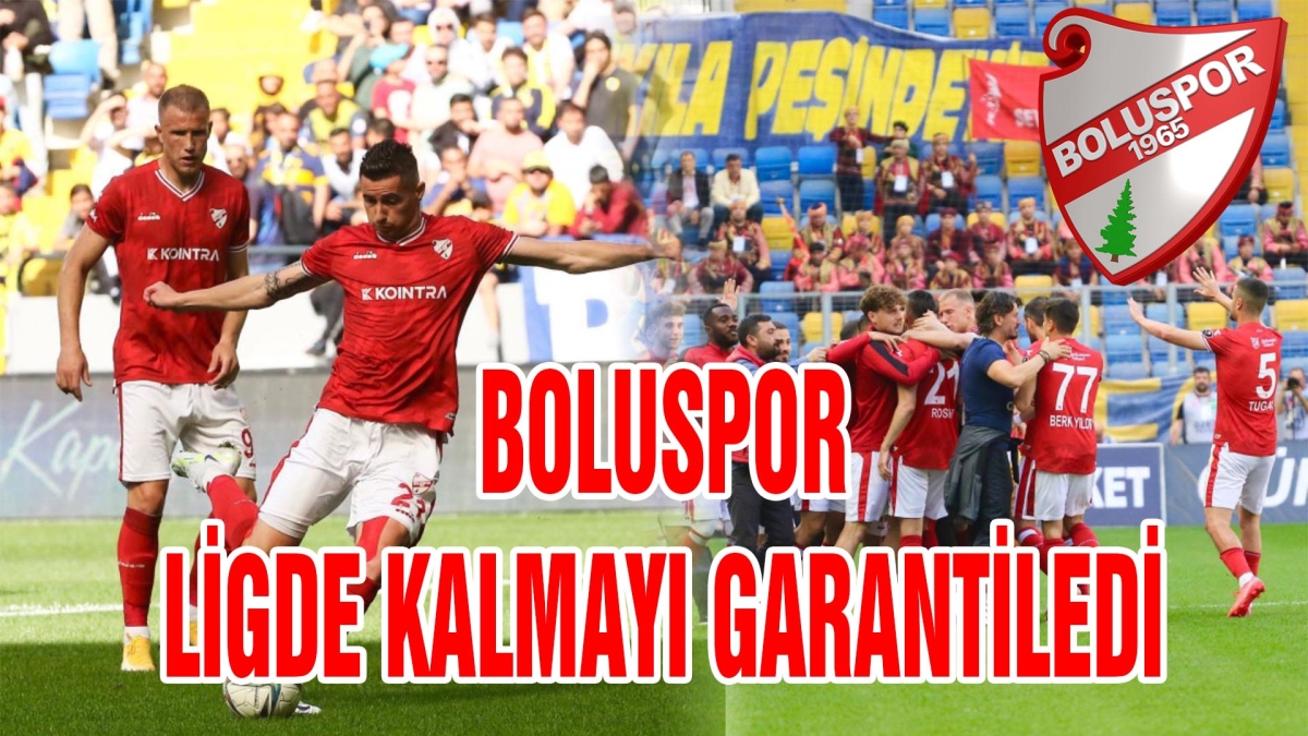 Boluspor ligde kalmayı garantiledi