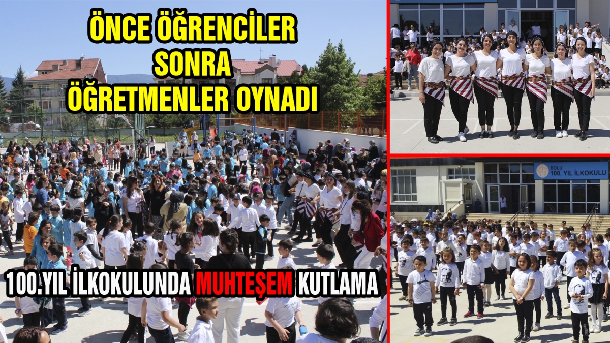 ÖNCE ÖĞRENCİLER SONRA ÖĞRETMENLER OYNADI     