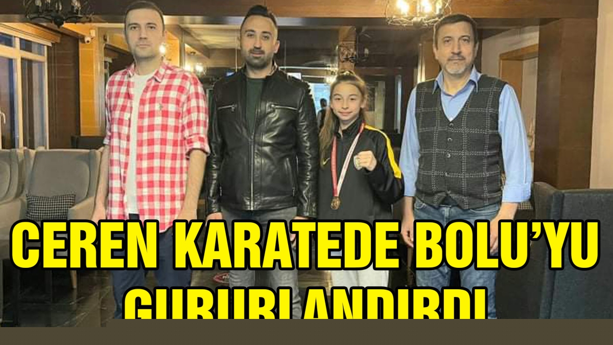 CEREN KARATEDE BOLU'YU GURULANDIRDI