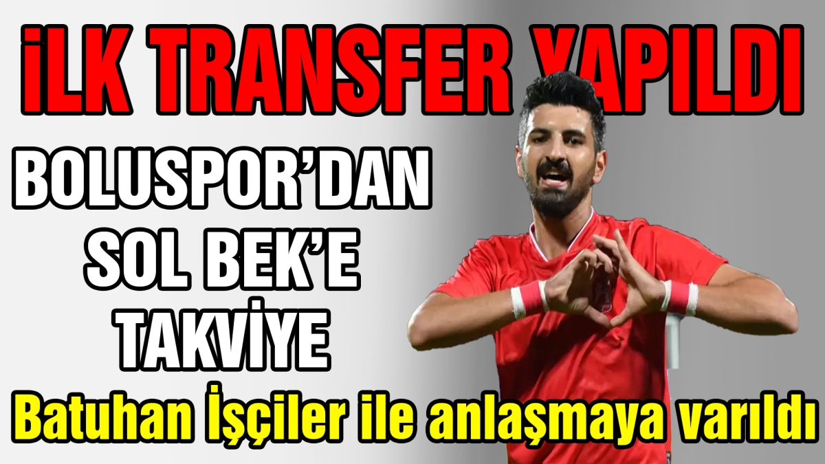 Boluspor'dan sol bek takviyesi