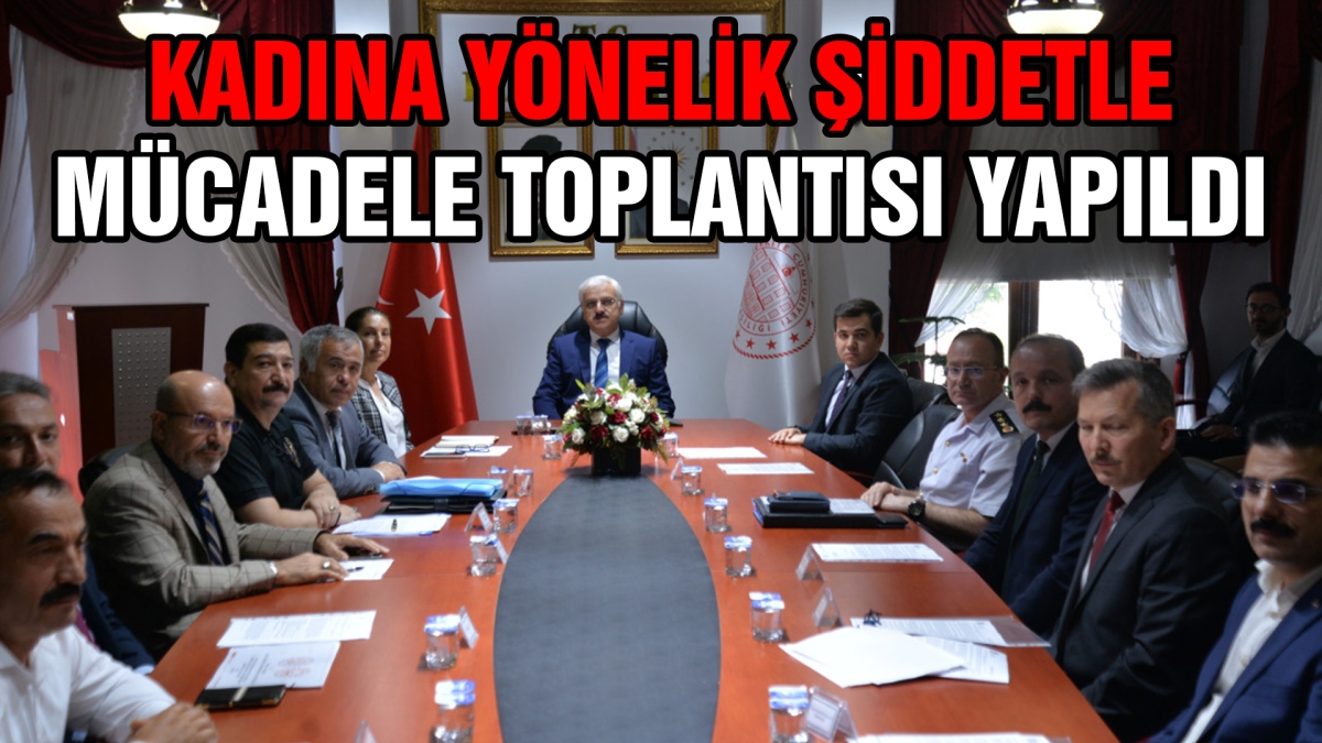 Kadına yönelik şiddetle mücadele toplantısı yapıldı
