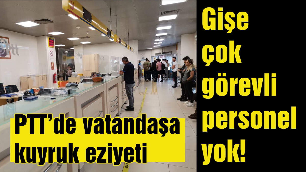 Gişe çok görevli personel yok!