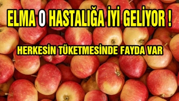 Elma o hastalığa iyi geliyor 