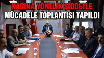 Kadına yönelik şiddetle mücadele toplantısı yapıldı