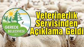 Veterinerlik Servisinden Açıklama Geldi