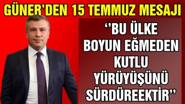 Bu ülke boyun eğmeden kutlu yürüyüşünü sürdürecektir