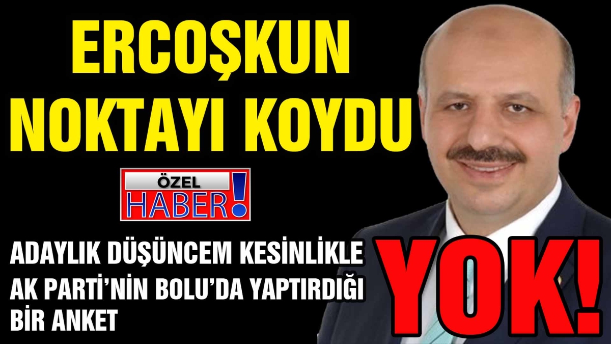 ERCOŞKUN NOKTAYI KOYDU