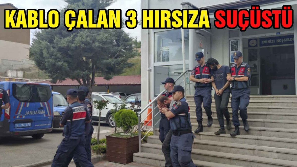 Kablo Çalan 3 Hırsıza Suçüstü