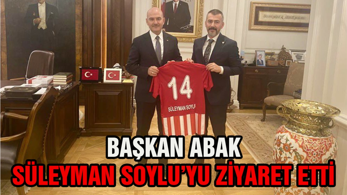 Başkan Abak Süleyman Soylu'yu ziyaret etti