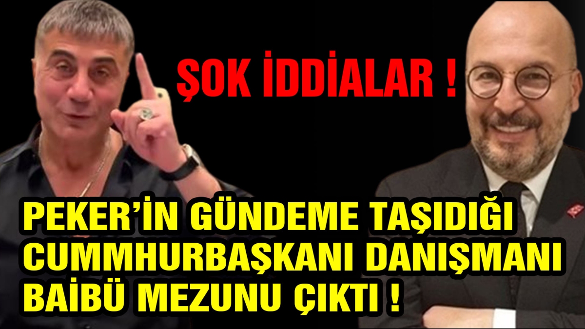PEKERİN GÜNDEME TAŞIDIĞI CUMHURBAŞKANI DANIŞMANI BAİBÜLÜ ÇIKTI