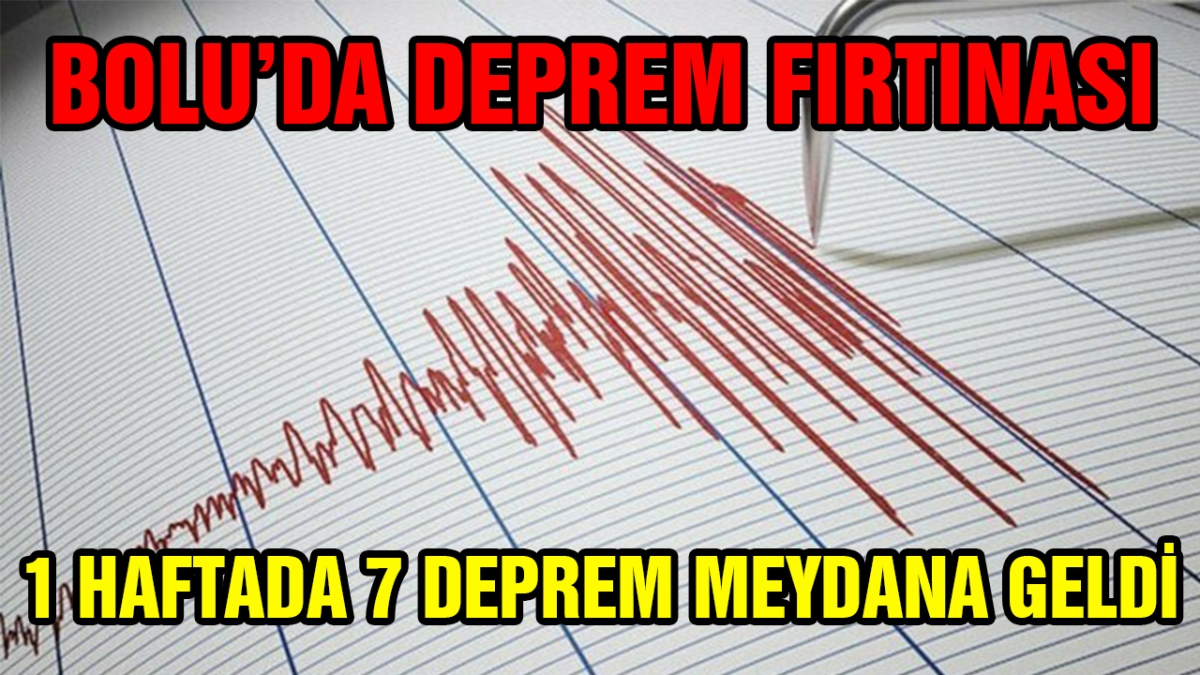 Deprem fırtınası! 1 haftada 7 deprem