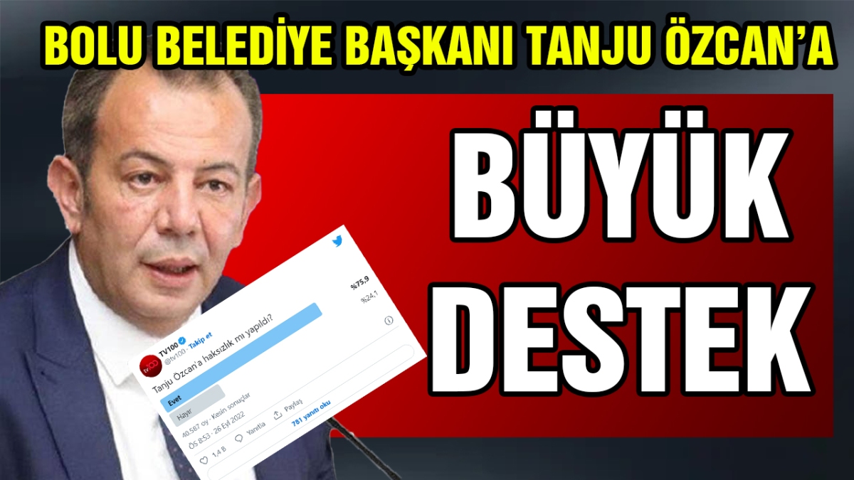 Tanju Özcan'a büyük destek