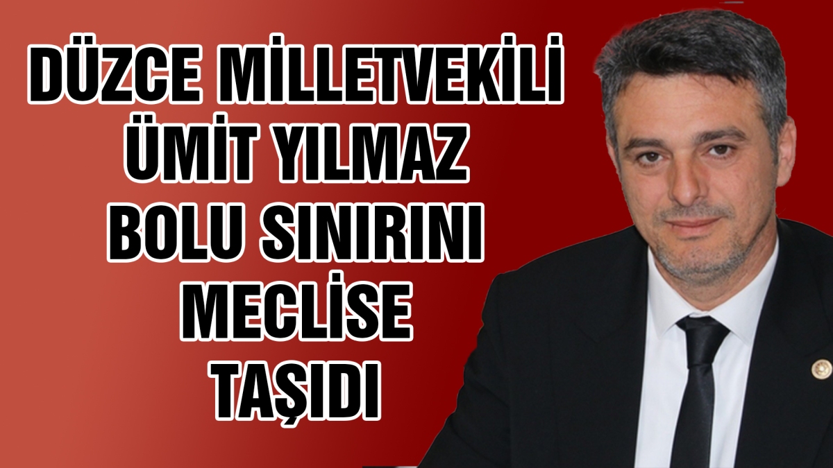 Düzceli vekil Bolu sınırını meclise taşıdı