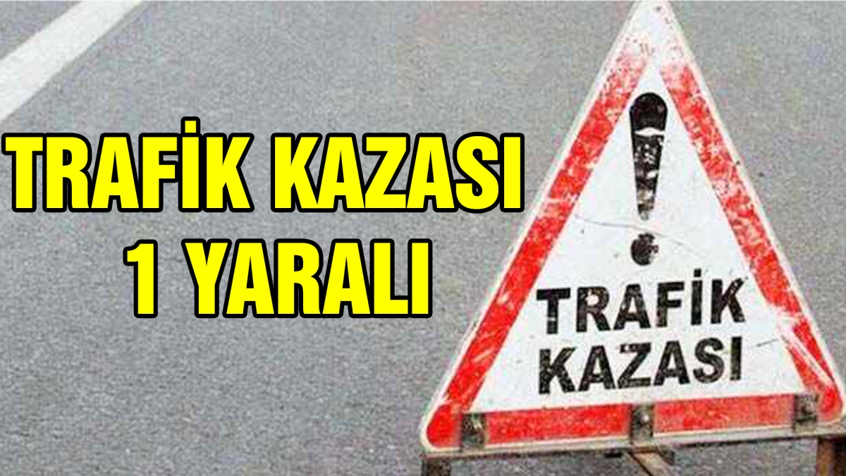 Motor kazasında 1 yaralı