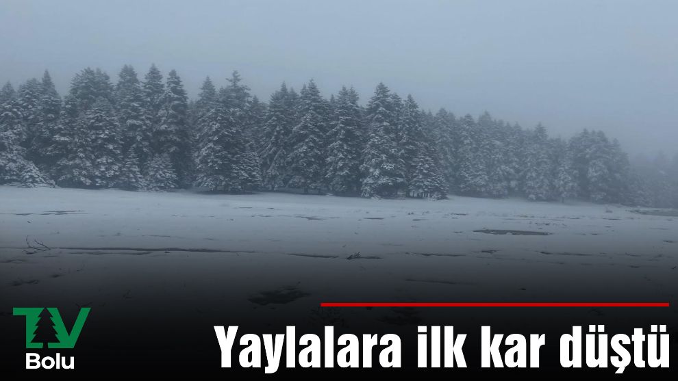 Yaylalara ilk kar düştü