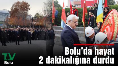 Bolu'da hayat 2 dakikalığına durdu