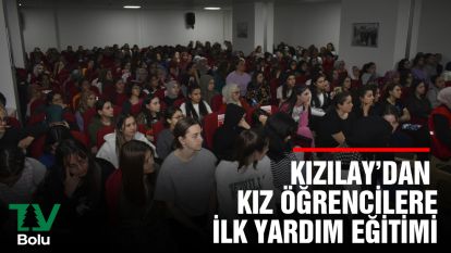 Kızılay'dan kız öğrencilere ilk yardım eğitimi