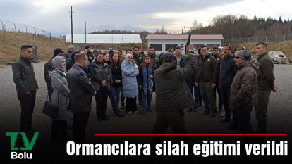 Ormancılara silah eğitimi verildi