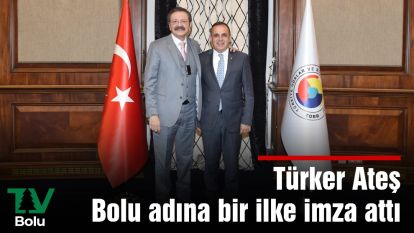 Türker Ateş Bolu adına bir ilke imza attı