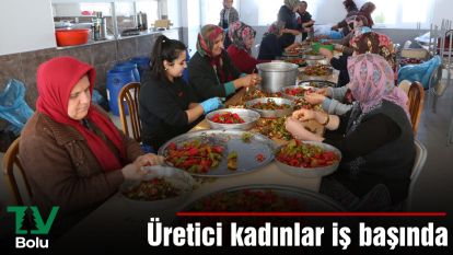 Üretici kadınlar iş başında