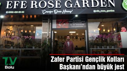 Zafer Partisi Gençlik Kolları Başkanı'ndan büyük jest