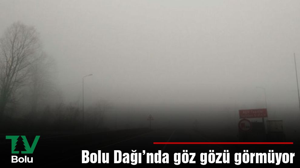 Bolu Dağı'nda göz gözü görmüyor