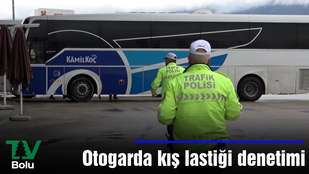 Otogarda kış lastiği denetimi