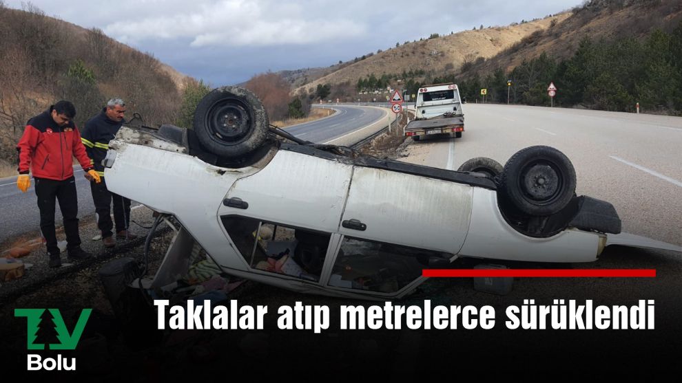 Taklalar atıp metrelerce sürüklendi