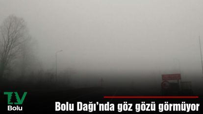 Bolu Dağı'nda göz gözü görmüyor